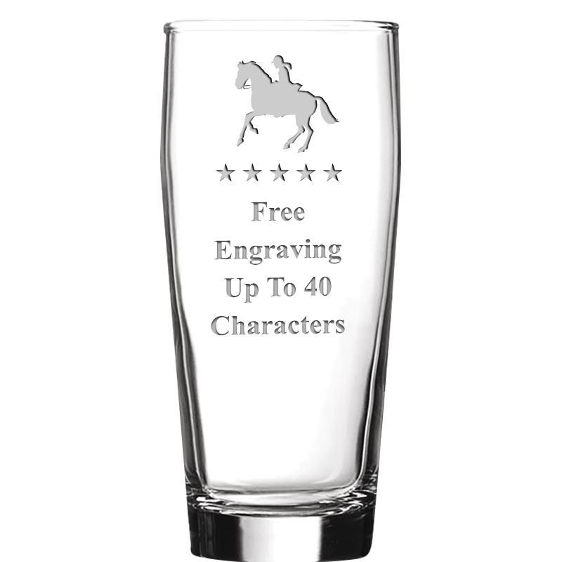 16 OZ NOBLE HOPS BEER GLASS