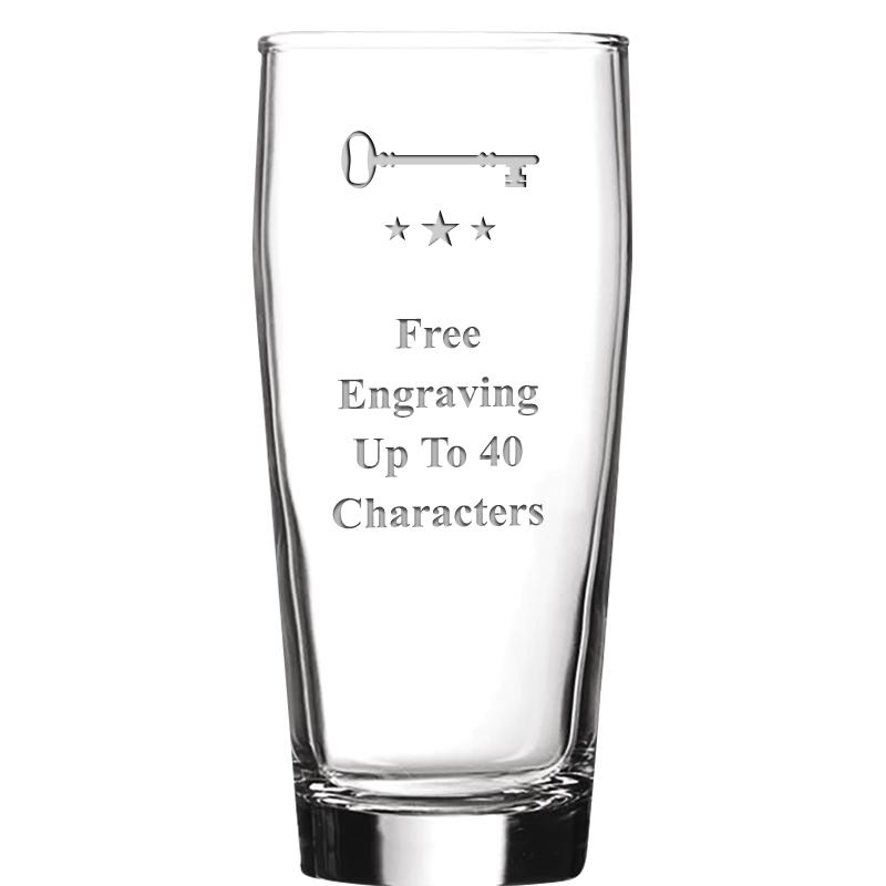 16 OZ NOBLE HOPS BEER GLASS