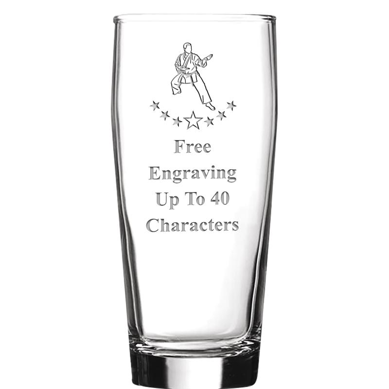 16 OZ NOBLE HOPS BEER GLASS