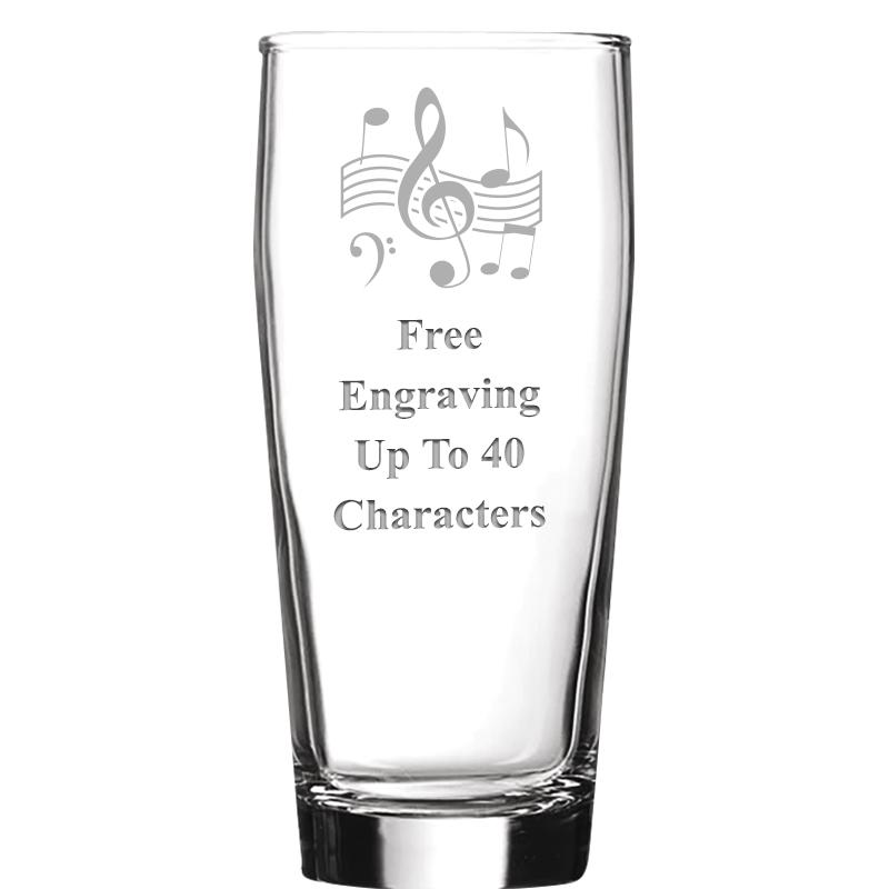 16 OZ NOBLE HOPS BEER GLASS