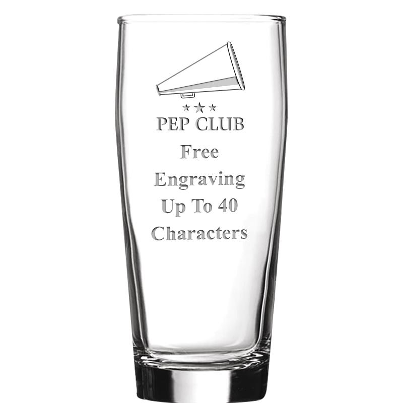 16 OZ NOBLE HOPS BEER GLASS