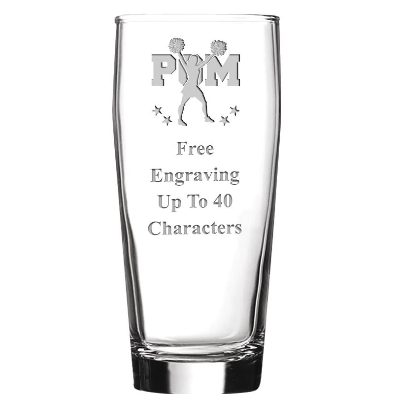 16 OZ NOBLE HOPS BEER GLASS