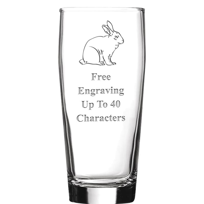 16 OZ NOBLE HOPS BEER GLASS