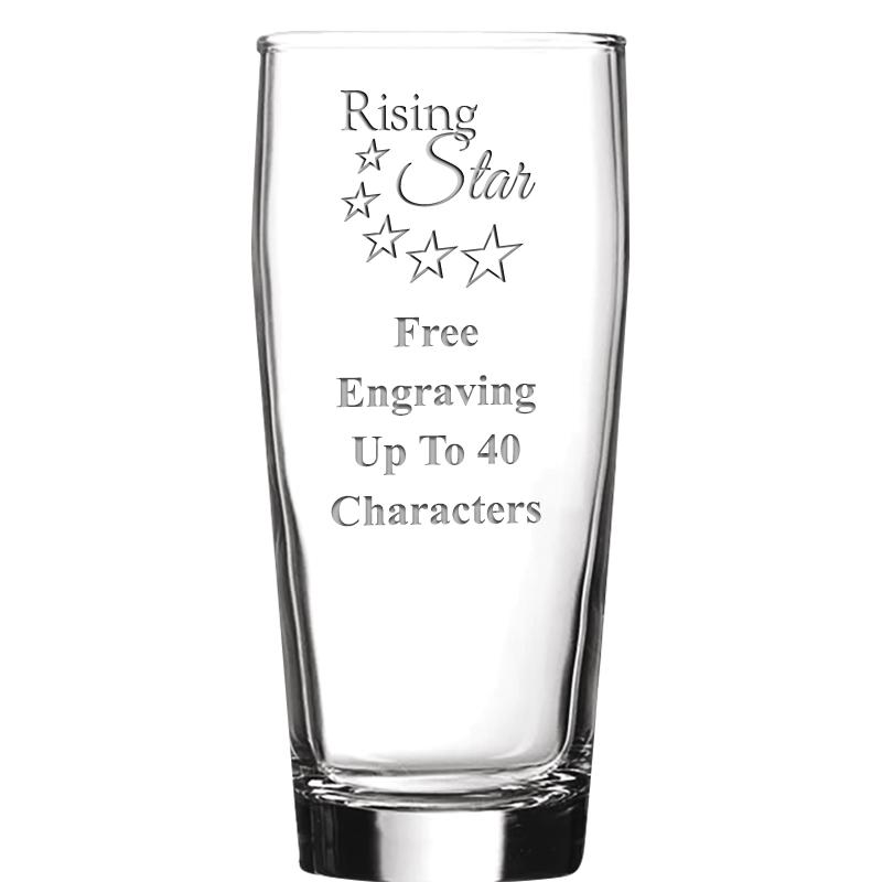 16 OZ NOBLE HOPS BEER GLASS