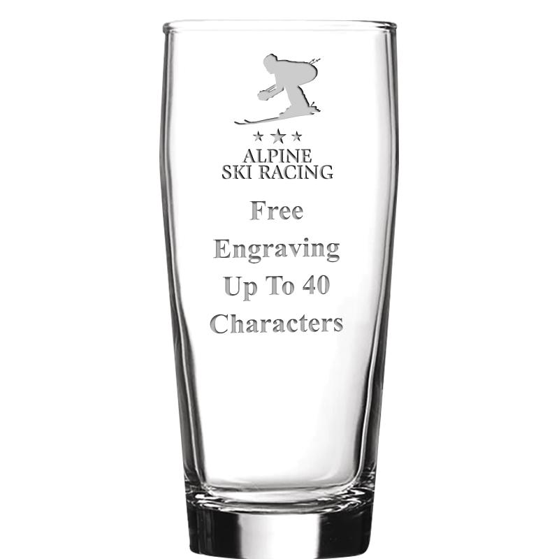 16 OZ NOBLE HOPS BEER GLASS