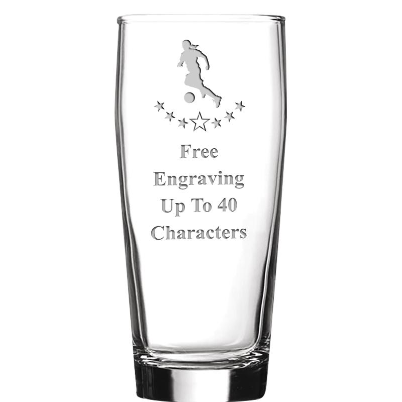 16 OZ NOBLE HOPS BEER GLASS