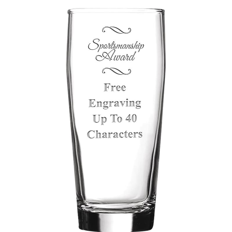 16 OZ NOBLE HOPS BEER GLASS