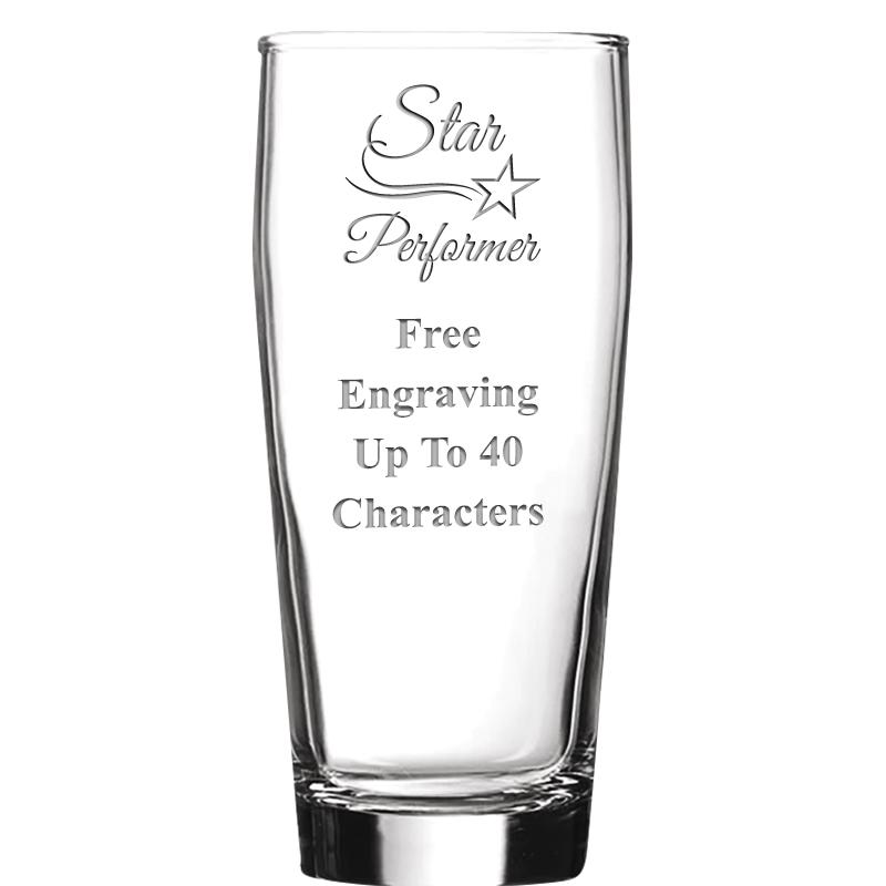 16 OZ NOBLE HOPS BEER GLASS