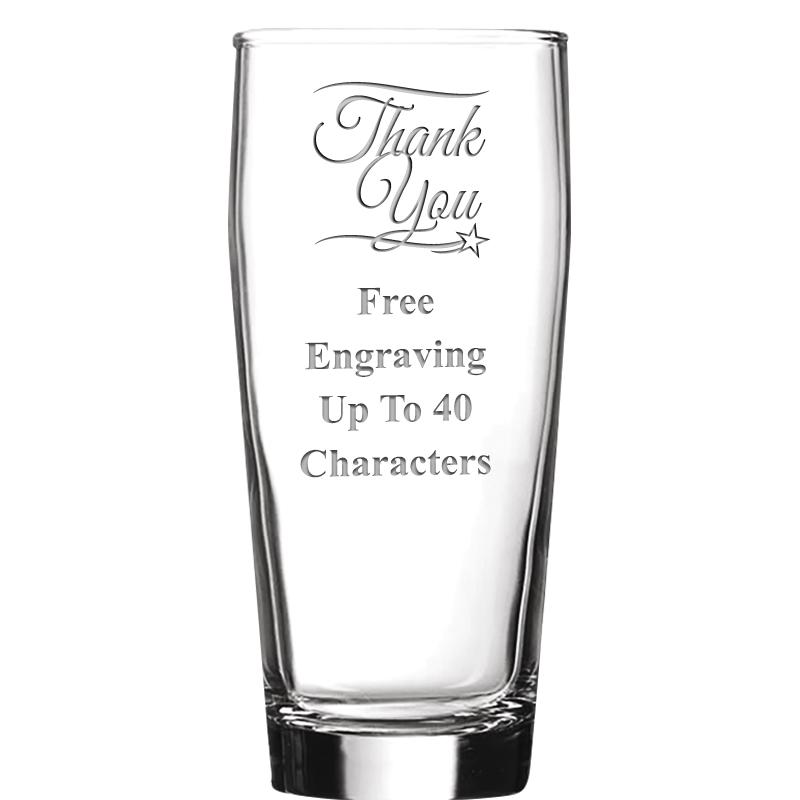 16 OZ NOBLE HOPS BEER GLASS