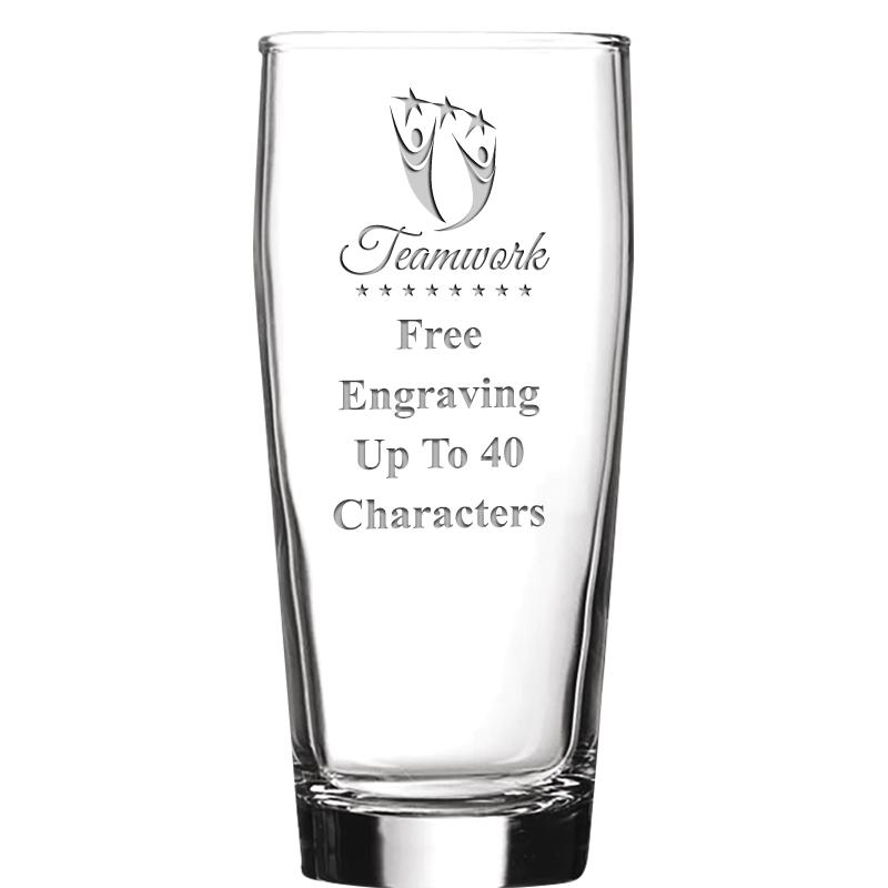 16 OZ NOBLE HOPS BEER GLASS