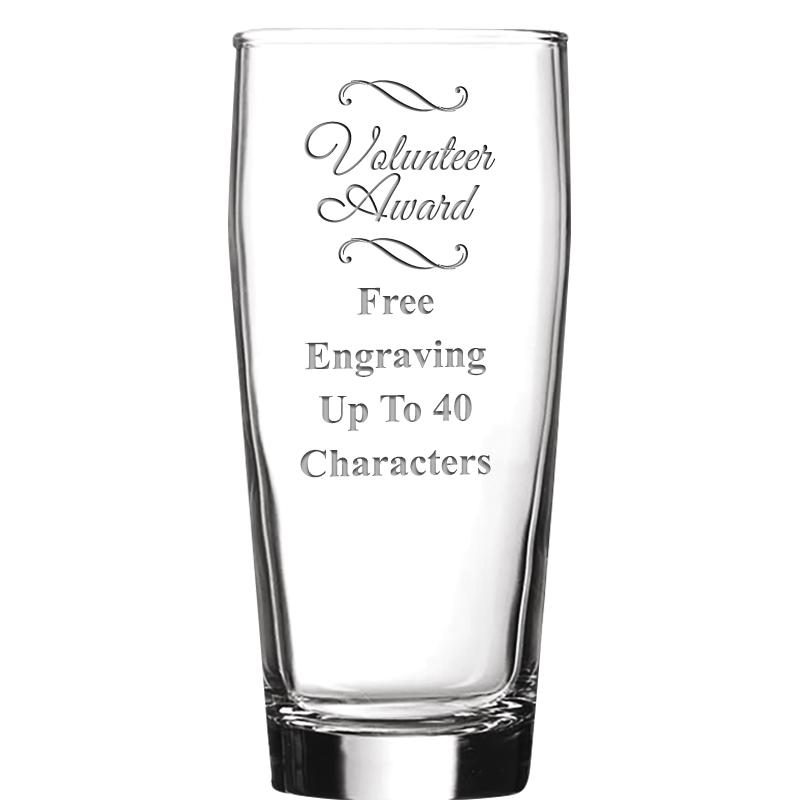 16 OZ NOBLE HOPS BEER GLASS