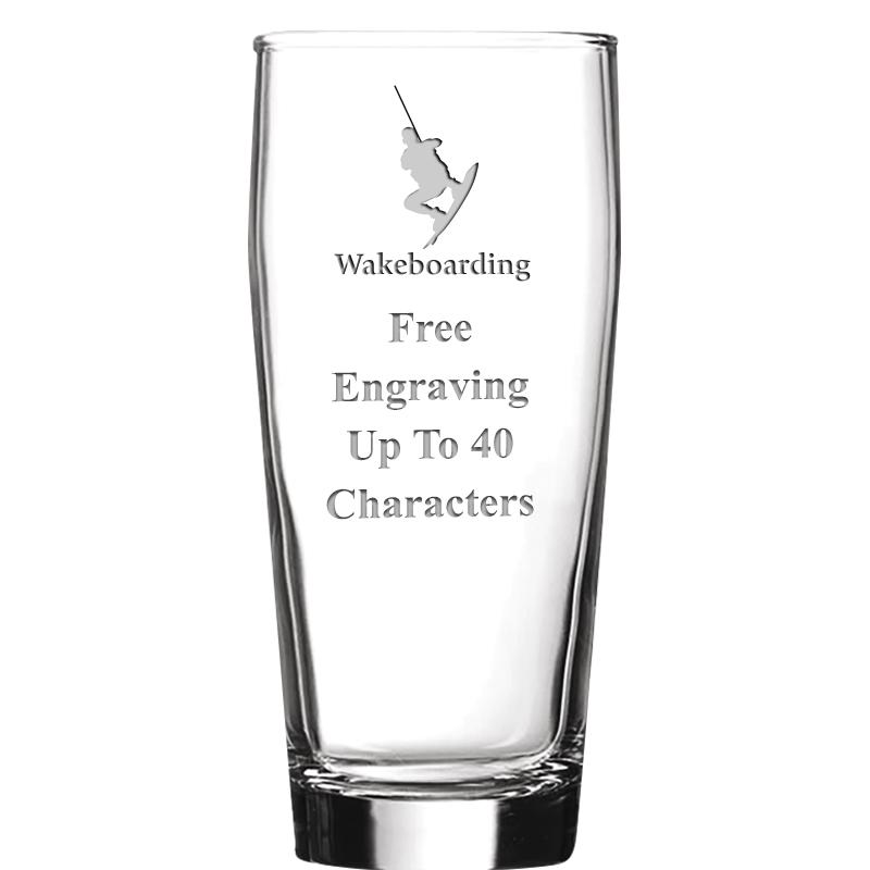 16 OZ NOBLE HOPS BEER GLASS