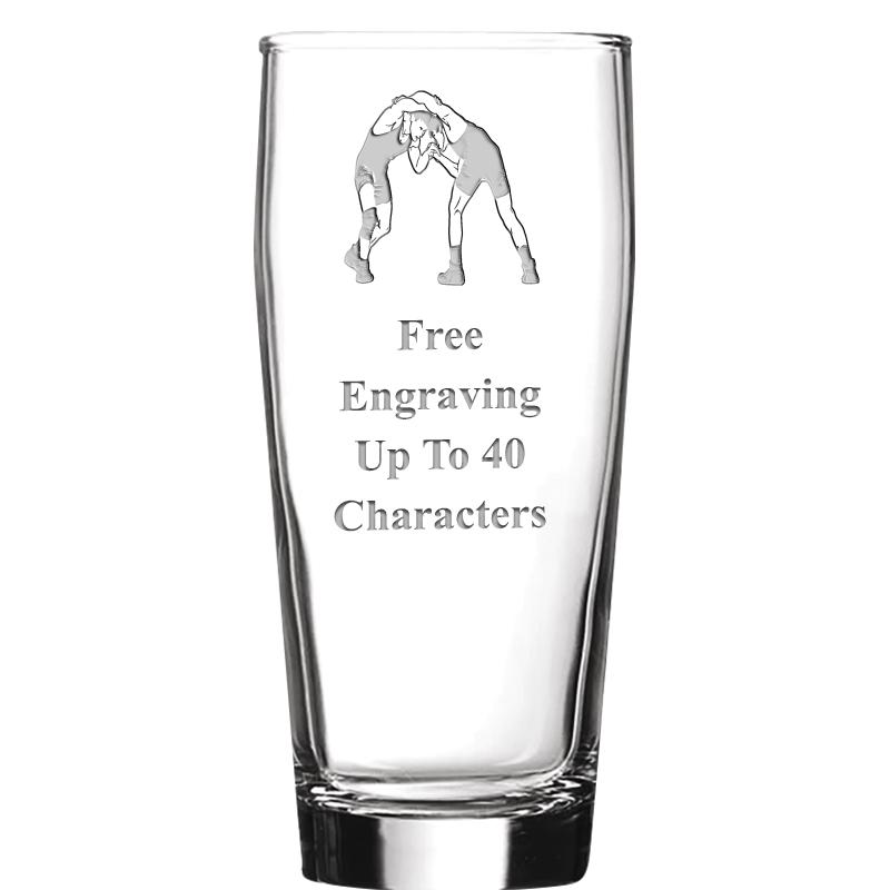 16 OZ NOBLE HOPS BEER GLASS