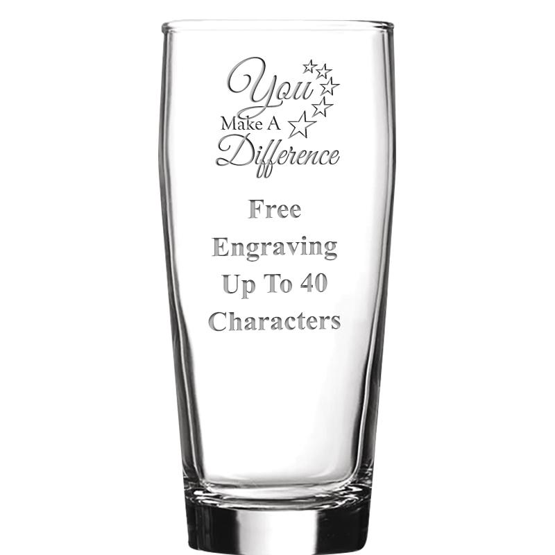 16 OZ NOBLE HOPS BEER GLASS