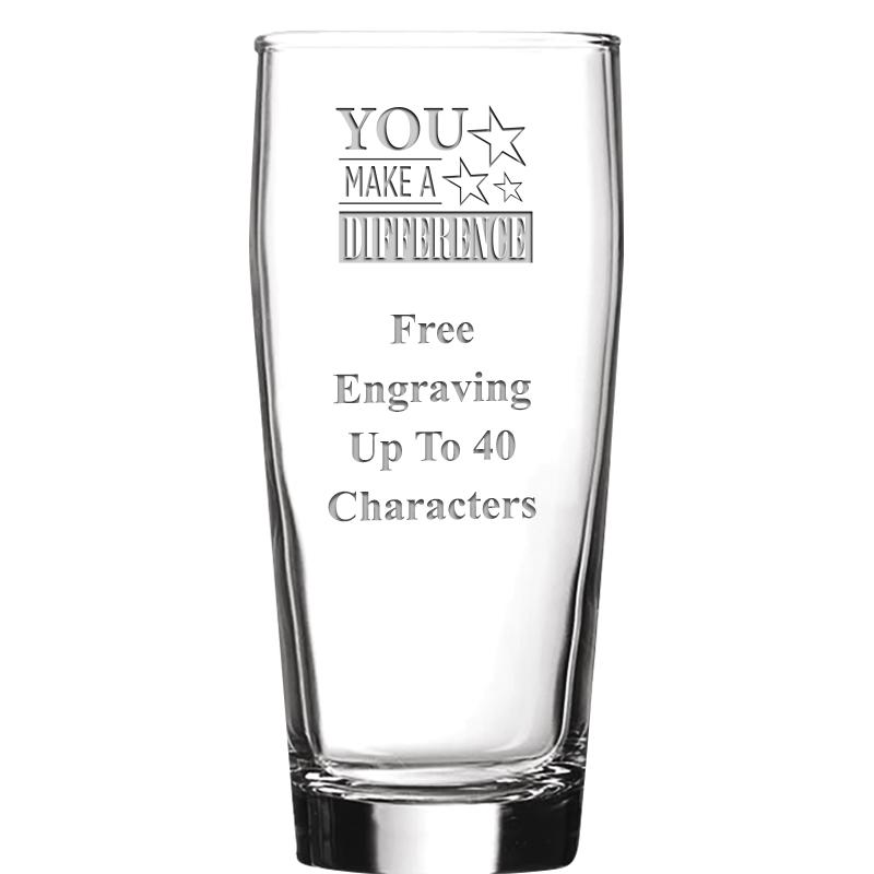 16 OZ NOBLE HOPS BEER GLASS