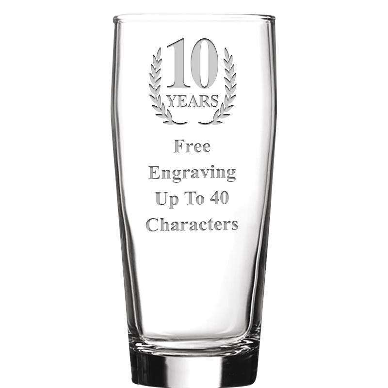 16 OZ NOBLE HOPS BEER GLASS