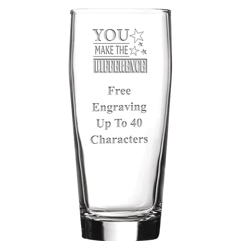 16 OZ NOBLE HOPS BEER GLASS