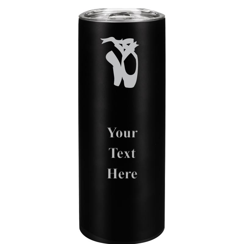 SLIM TUMBLER 20OZ BLACK