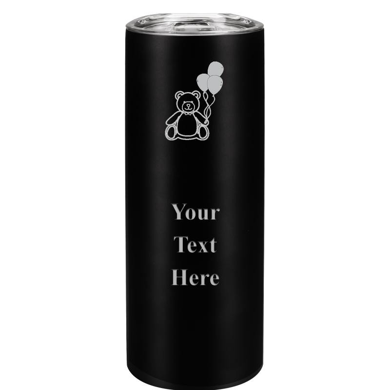 SLIM TUMBLER 20OZ BLACK
