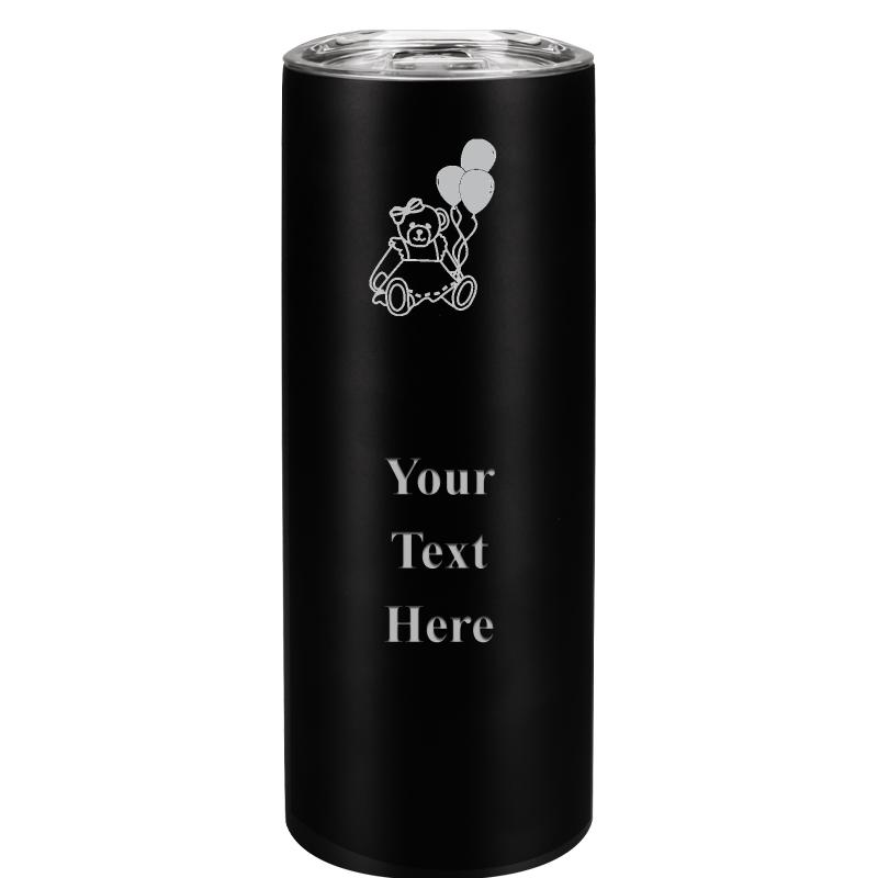 SLIM TUMBLER 20OZ BLACK
