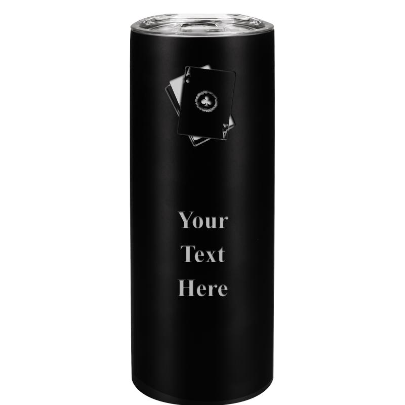 SLIM TUMBLER 20OZ BLACK