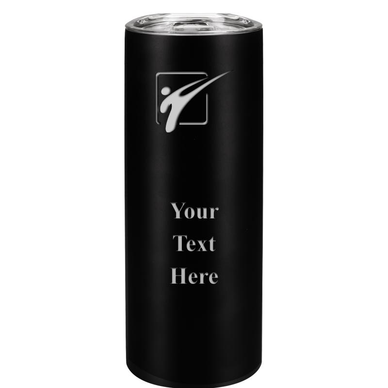 SLIM TUMBLER 20OZ BLACK