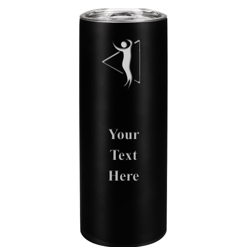 SLIM TUMBLER 20OZ BLACK