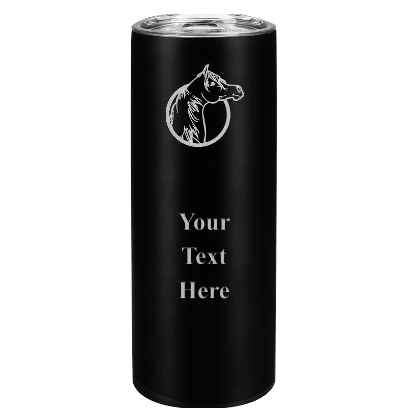 SLIM TUMBLER 20OZ BLACK