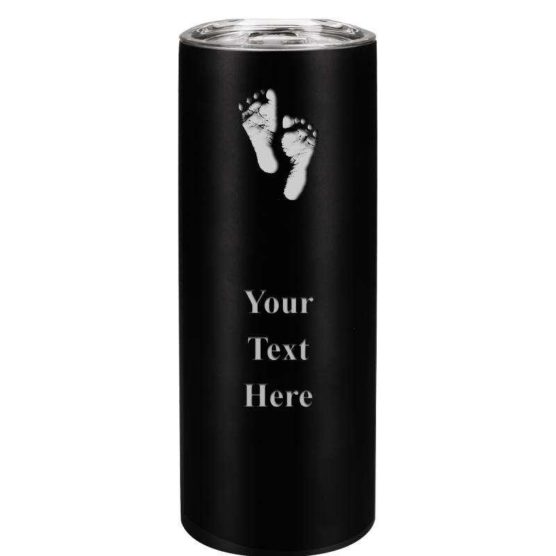 SLIM TUMBLER 20OZ BLACK