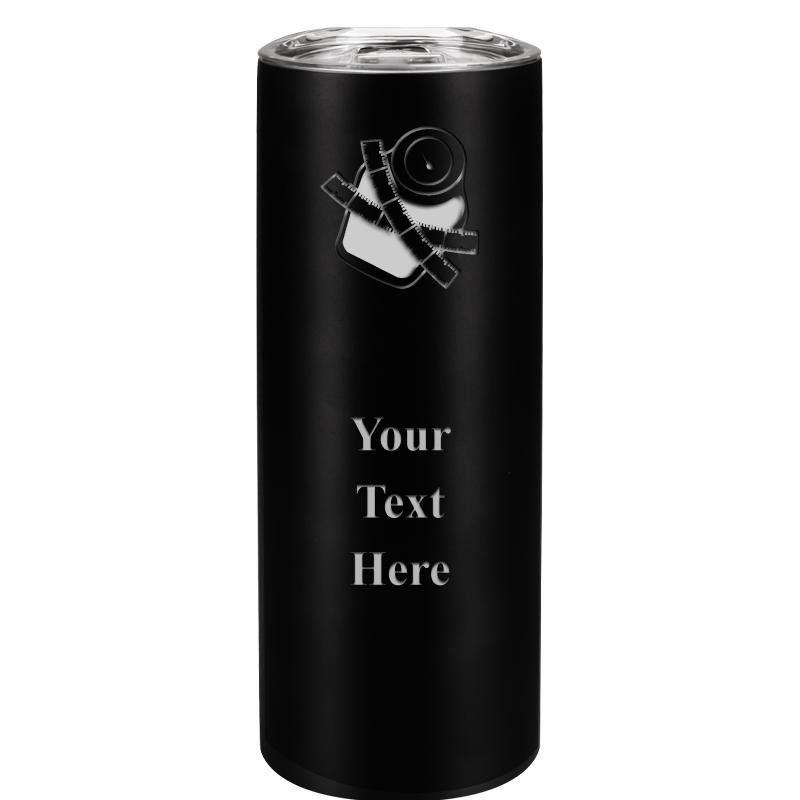 SLIM TUMBLER 20OZ BLACK