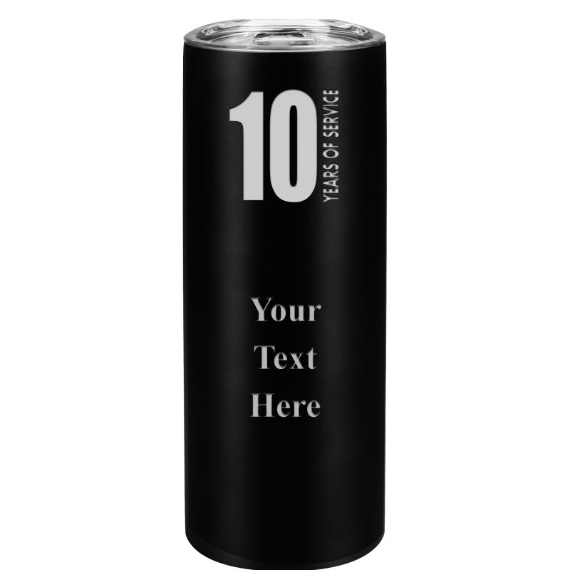 SLIM TUMBLER 20OZ BLACK