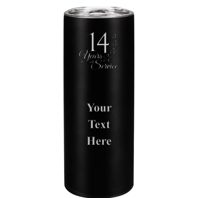 SLIM TUMBLER 20OZ BLACK