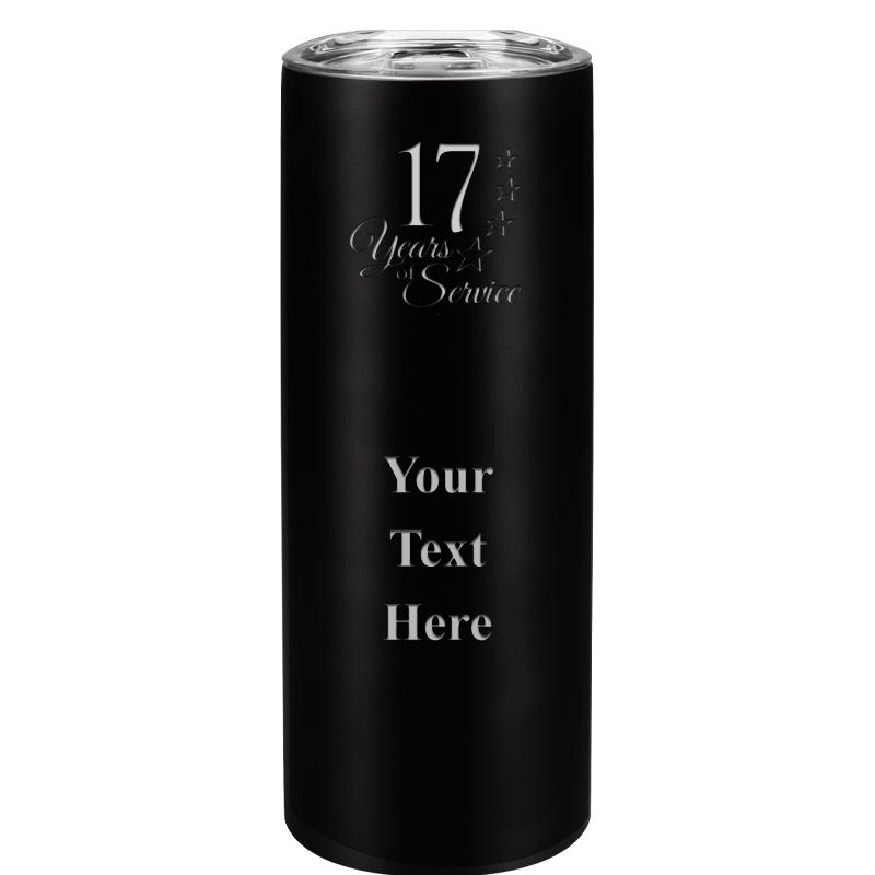 SLIM TUMBLER 20OZ BLACK