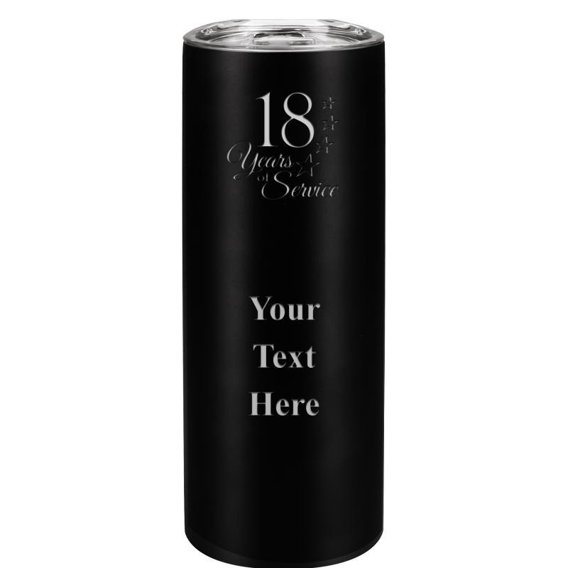 SLIM TUMBLER 20OZ BLACK