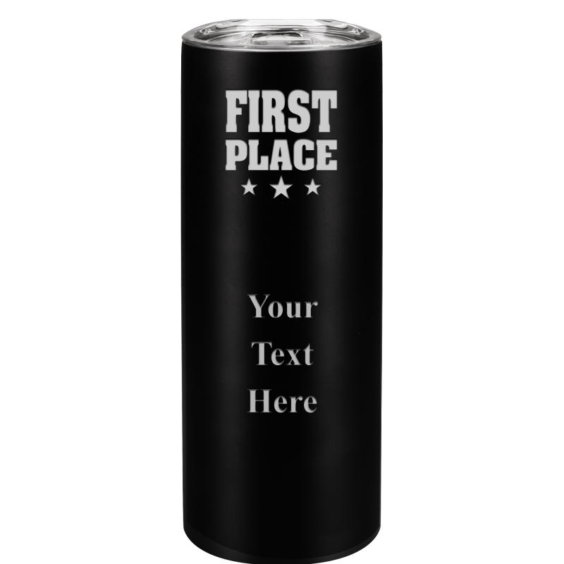 SLIM TUMBLER 20OZ BLACK