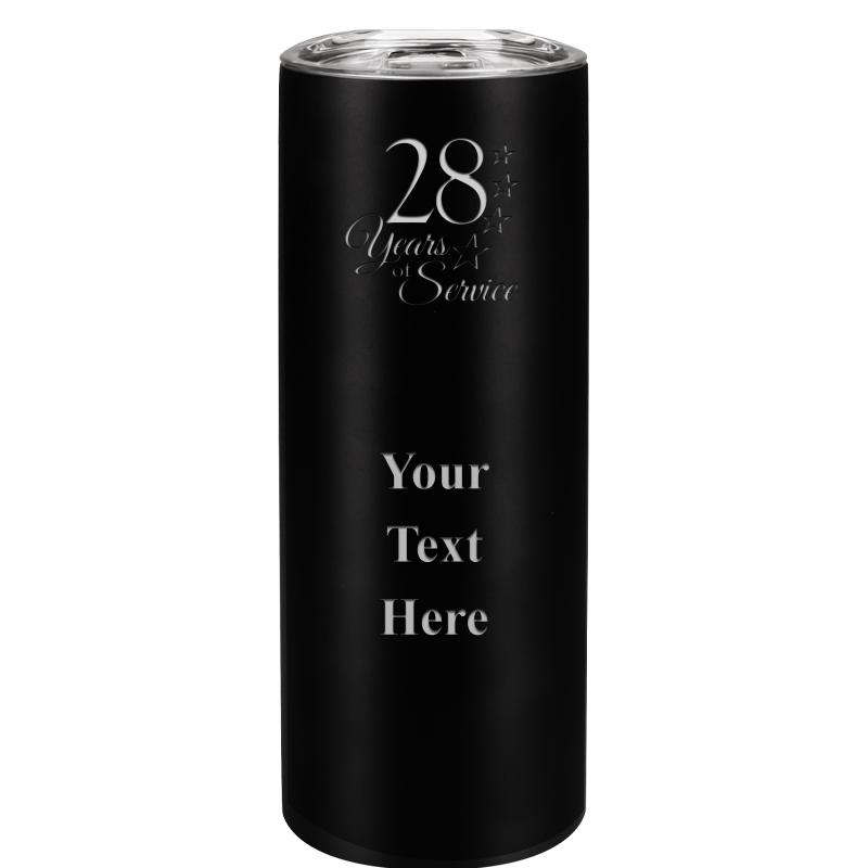 SLIM TUMBLER 20OZ BLACK