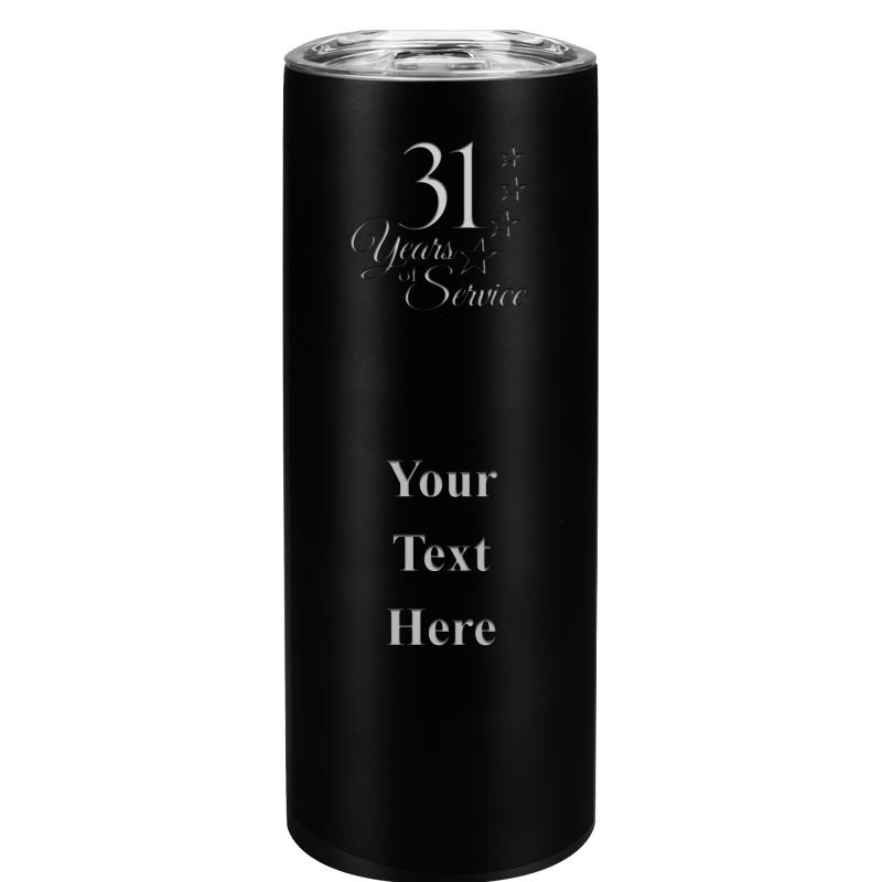 SLIM TUMBLER 20OZ BLACK