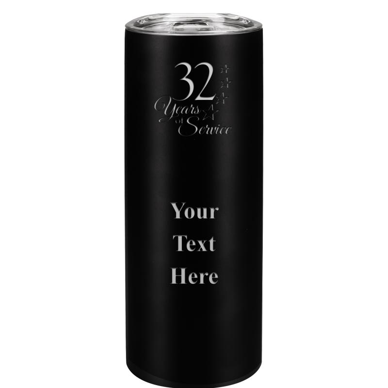 SLIM TUMBLER 20OZ BLACK
