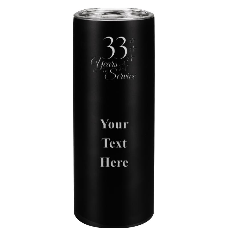 SLIM TUMBLER 20OZ BLACK