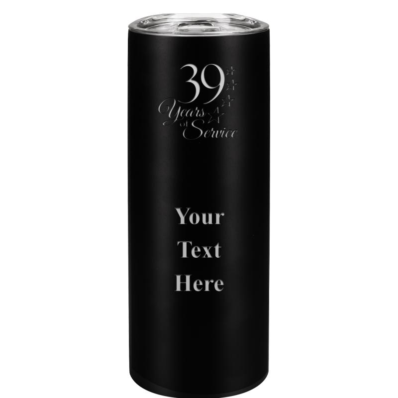 SLIM TUMBLER 20OZ BLACK