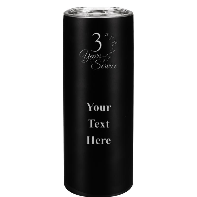 SLIM TUMBLER 20OZ BLACK