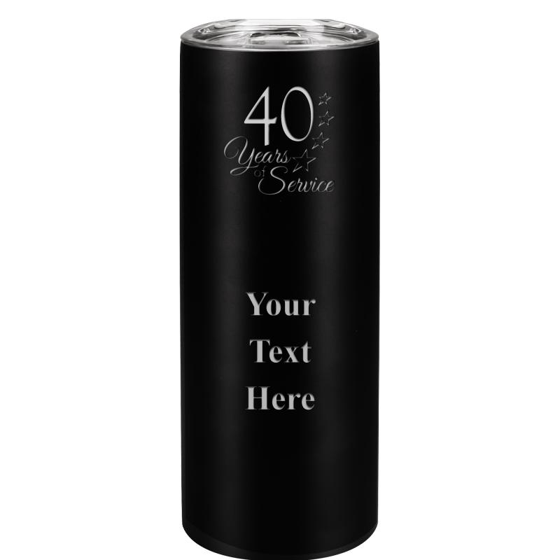 SLIM TUMBLER 20OZ BLACK