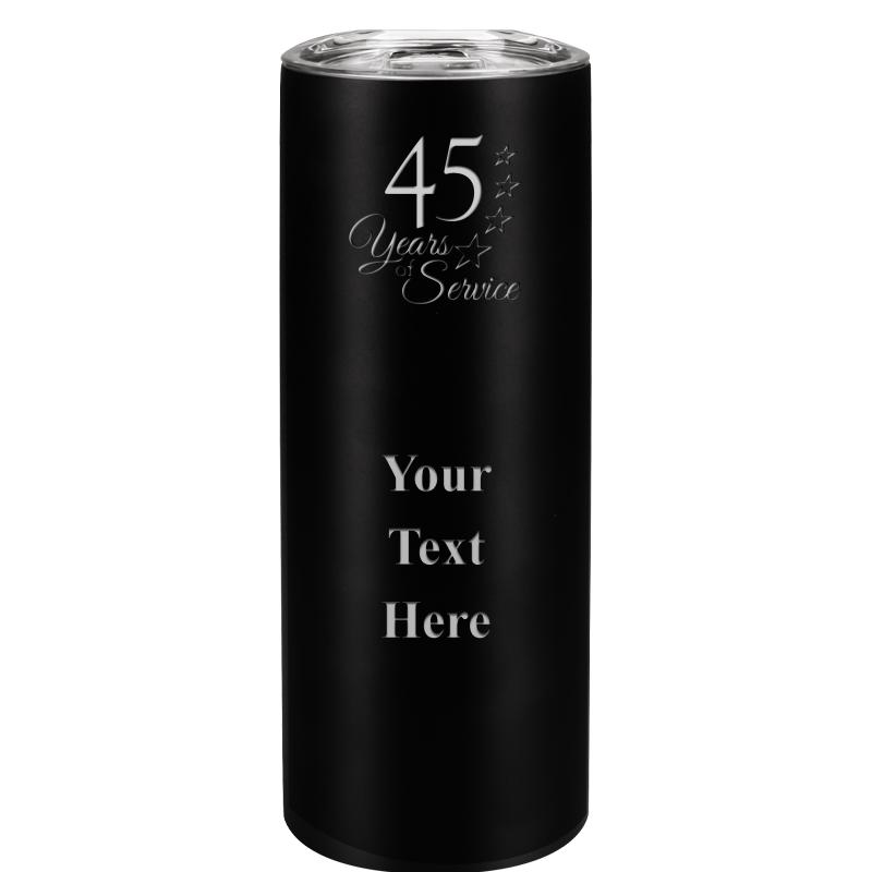 SLIM TUMBLER 20OZ BLACK