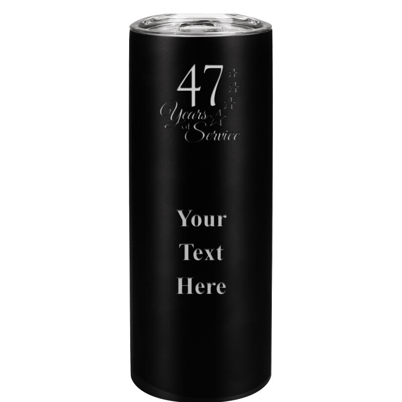 SLIM TUMBLER 20OZ BLACK