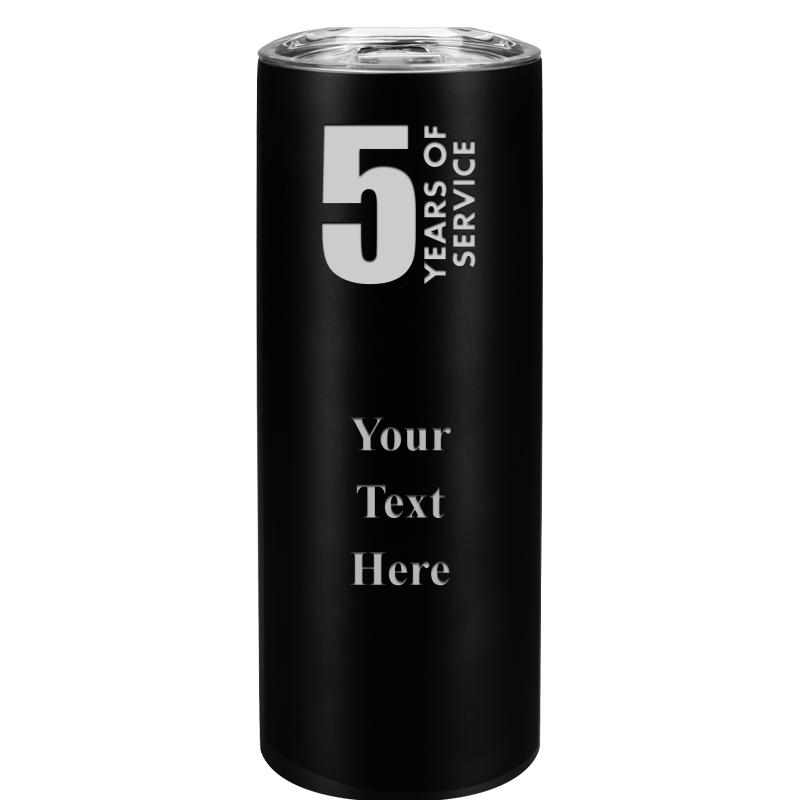 SLIM TUMBLER 20OZ BLACK