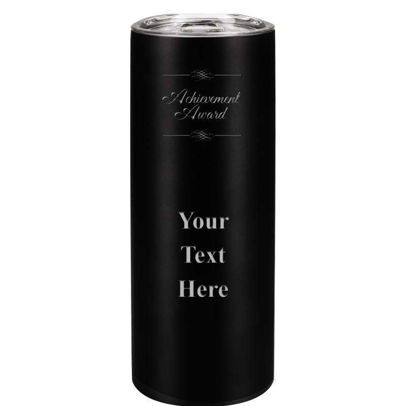 SLIM TUMBLER 20OZ BLACK