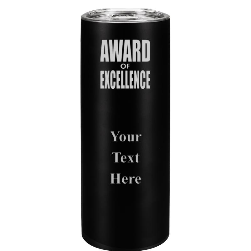 SLIM TUMBLER 20OZ BLACK