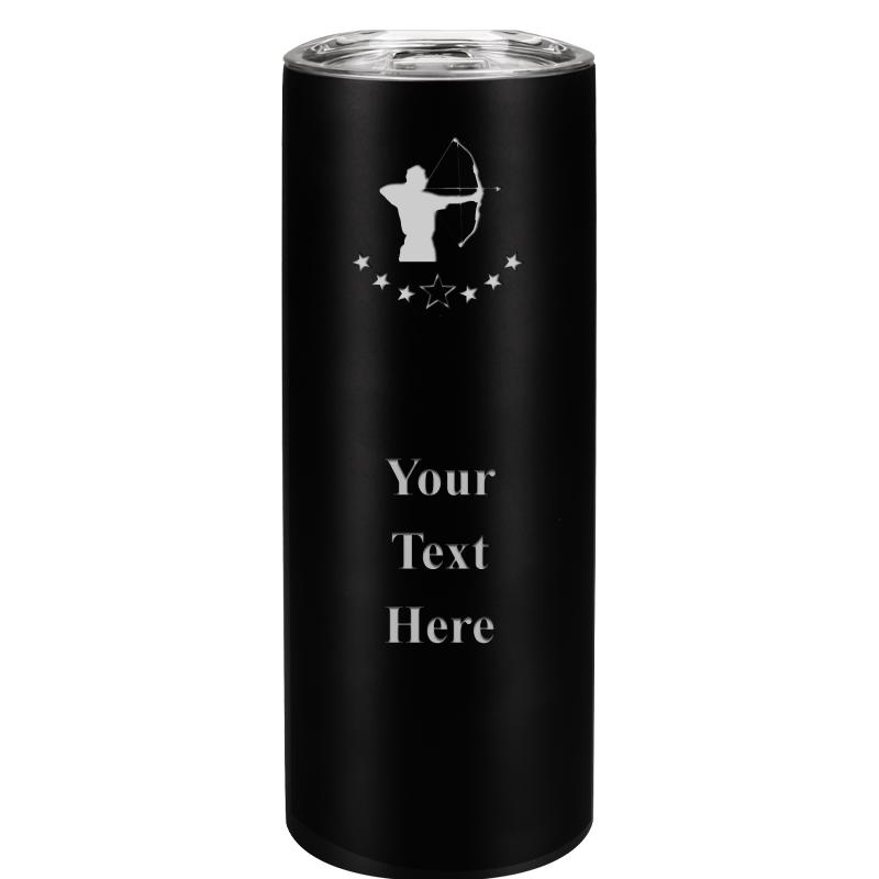 SLIM TUMBLER 20OZ BLACK