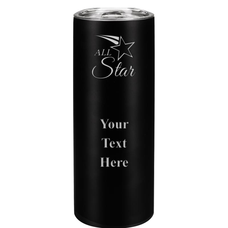 SLIM TUMBLER 20OZ BLACK