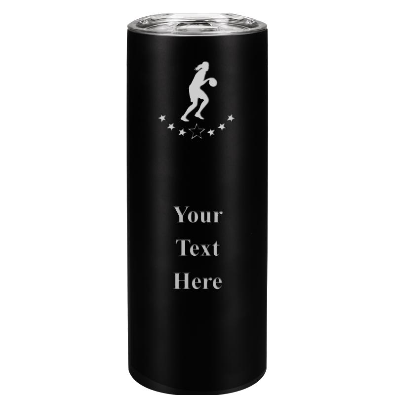 SLIM TUMBLER 20OZ BLACK